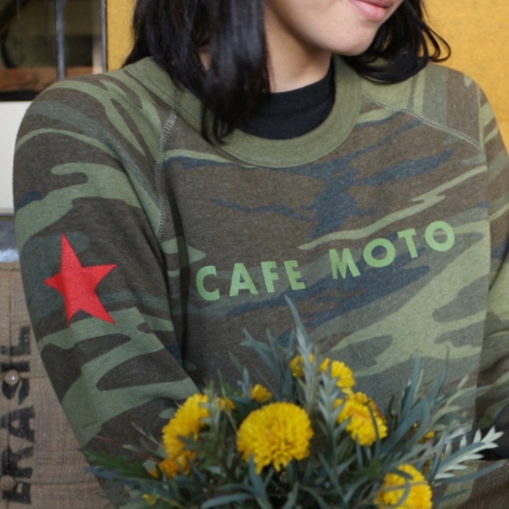 Cafe Moto Camo Sweatshirt - Picture 6 of 7